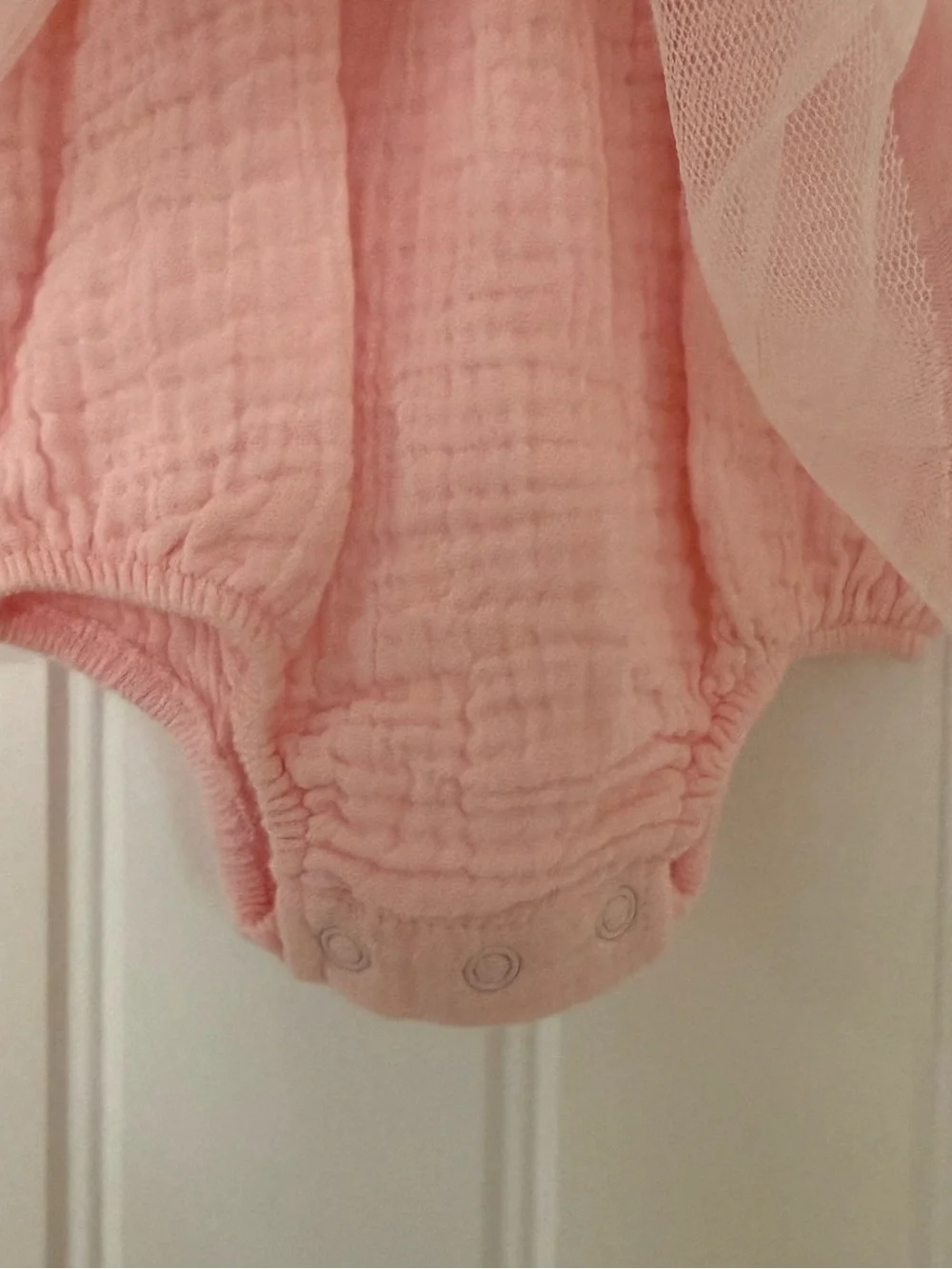 🩰NWT Angel Dear Organic Muslin Tutu Bubble Romper Pink Size 0-6M Baby Girl 🩰